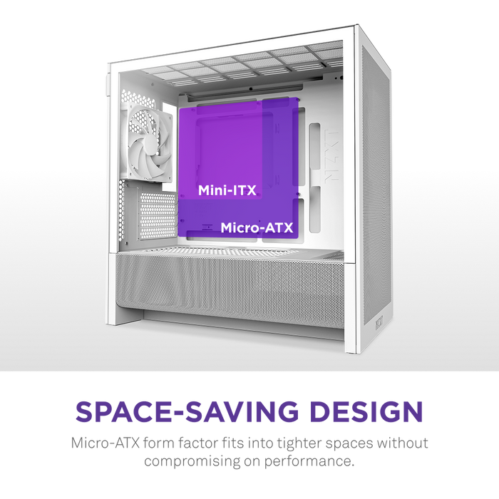 NZXT H3 FLOW (2025) White 白色 Tempered Glass MATX CC-H31FW-01
