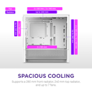 NZXT H3 FLOW (2025) White 白色 Tempered Glass MATX CC-H31FW-01