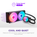 NZXT Kraken Core 240 RGB 黑色 240mm Liquid CPU Cooler RL-KR24C-B1