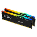 Kingston 128GB Kit (2x64GB) KF556C36BBEAK2-128 FURY Beast RGB DDR5 5600MHz Memory (AMD EXPO & Intel XMP 3.0)