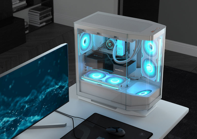 Cougar FV270 White 白色 Tempered Glass Mid Tower E-ATX Case