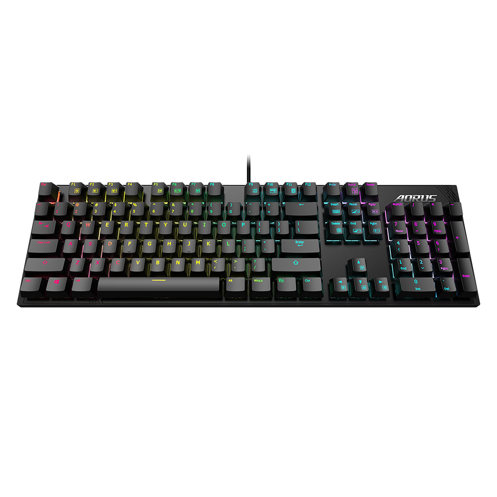 GIGABYTE AORUS K1 Gaming Keyboard RGB fusion, Cherry MX 紅軸