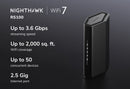 NETGEAR Nighthawk RS100 BE3600 Dual-Band WiFi 7 Router