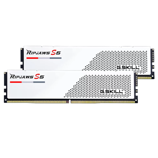 G.SKILL 64GB Kit (2x32GB) Ripjaws S5 White 白色 F5-6000J2836G32GX2-RS5W DDR5 6000MHz Memory