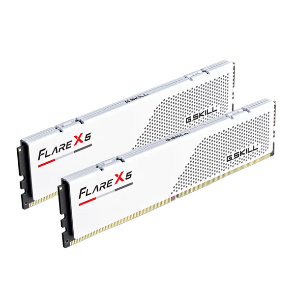 G.SKILL 32GB Kit (2x16GB) Flare X5 White 白色 F5-6400J3240G16GX2-FX5W DDR5 6400MHz CL32 Memory (AMD EXPO)