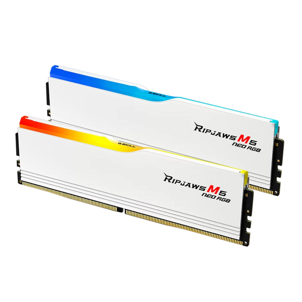 G.SKILL 32GB Kit (2x16GB) Ripjaws M5 Neo RGB White 白色 F5-6000J3636F16GX2-RM5NRW DDR5 6000MHz Memory (AMD EXPO)