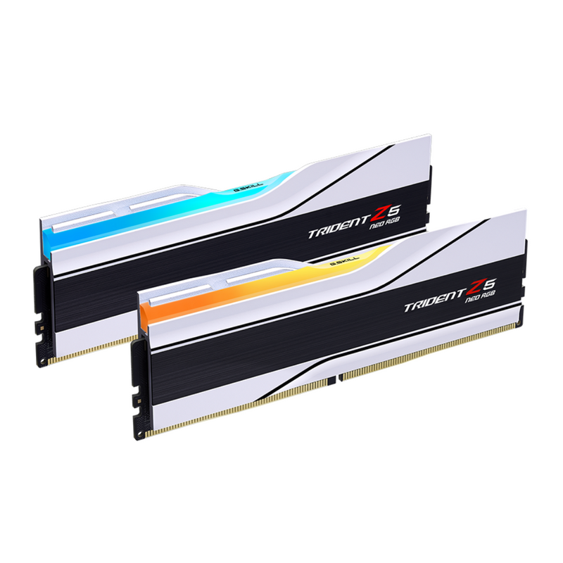 G.SKILL 64GB Kit (2x32GB) Trident Z5 Neo RGB White 白色 F5-6000J3036G32GX2-TZ5NRW DDR5 6000MHz CL30 Memory (AMD EXPO)