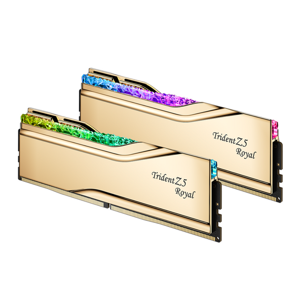 G.SKILL 32GB Kit (2x16GB) Trident Z5 ROYAL RGB Gold 金色 F5-6000J2836G16GX2-TR5G DDR5 6000MHz CL28 Memory
