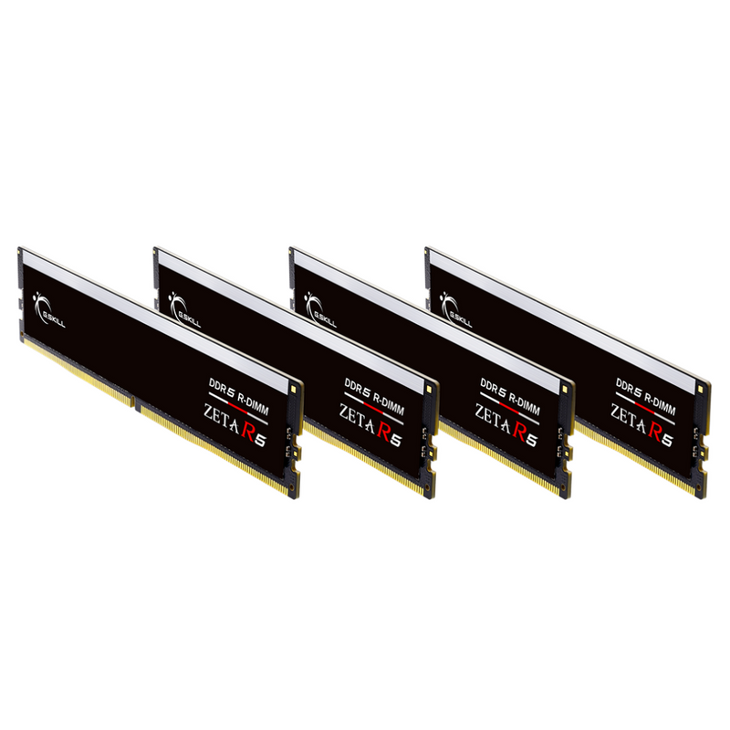 G.SKILL 64GB Kit (4x16GB) ZETA R5 DDR5 R-DIMM F5-6400R3239G16GQ4-ZR5K DDR5 6400MHz ECC Registered CL32 Memory (Intel XMP 3.0)