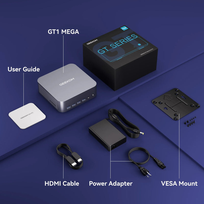 GEEKOM GT1 Mega MINIPC CS-GGT1M7B (Ultra 7 155H/64GB DDR5/2TB SSD/W11 Pro)