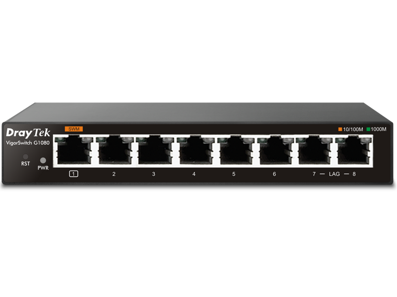 DrayTek Vigor-G1080 8 Port Smart Lite Gigabit Switch 