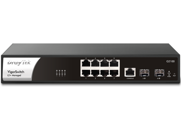 DrayTek Vigor-G2100 10-Port L2+ Managed Gigabit Switch 