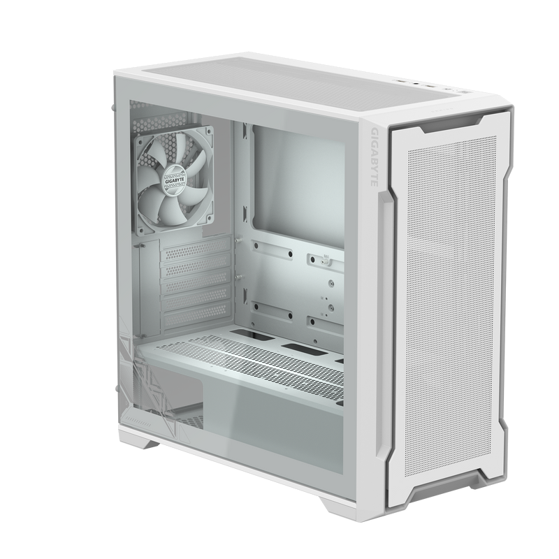 GIGABYTE C102 GLASS ICE 白色 Mid Tower Case GB-C102GI