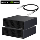 GIGABYTE AI TOP ATOM (4T, Gen5)x2 (Arm GB10/Blackwell/128GB/Gen5 4TB/NVIDIA DGX OS) 精巧桌上型 AI 超級電腦 (ATAGB10-9000) x2部 + 送QSFP專用連接線
