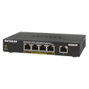 NETGEAR GS305P 5 port Gigabit Unmanaged Switch w/ 4 PoE (63W), Metal, Fanless, PoE auto-balance (GS305P-300UKS)