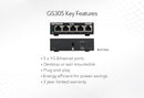NETGEAR GS305 5 port Gigabit Unmanaged Switch, Metal, Fanless