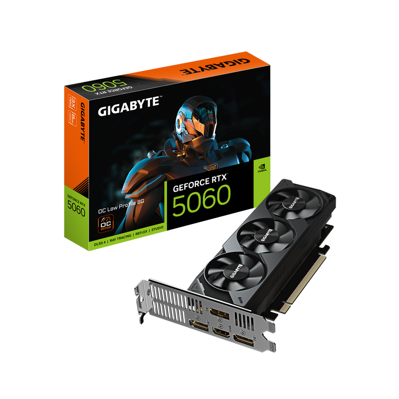 GIGABYTE GeForce Series RTX 5060 OC Low Profile 8GB GDDR7 GV-N5060OC-8GL