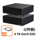 GIGABYTE AI TOP ATOM (4T, Gen5)x2 (Arm GB10/Blackwell/128GB/Gen5 4TB/NVIDIA DGX OS) 精巧桌上型 AI 超級電腦 (ATAGB10-9000) x2部 + QSFP專用連接線