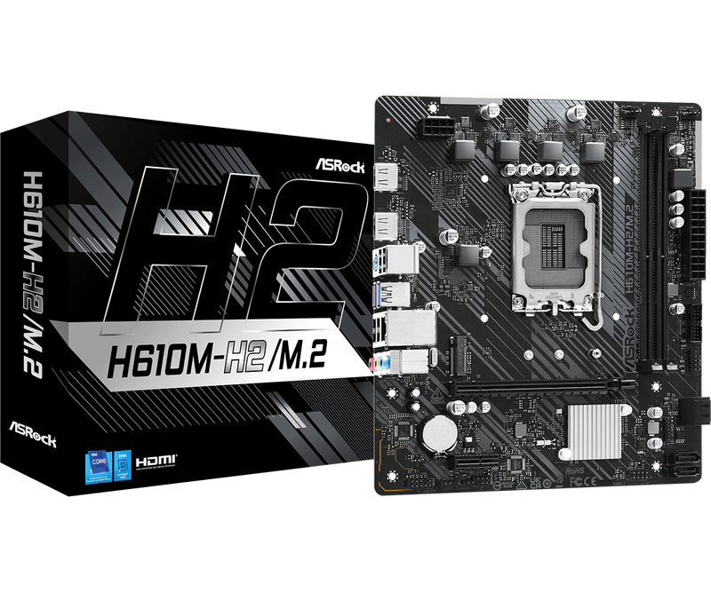ASRock H610M-H2/M.2 DDR4,LGA 1700 mATX Motherboard