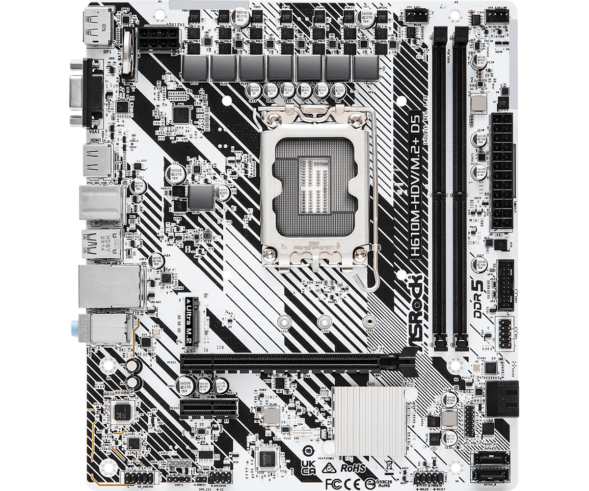 マザーボード　ASRock H610M-HDV/M.2 mATX ASRock > H610M-HDV/M.2+ D5