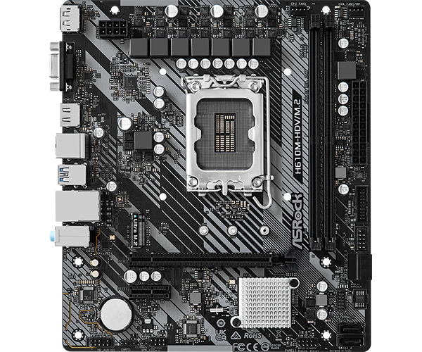 ASRock H610M-HVS/M.2 R2.0マザー + i3-12100F ASRock H610M-HDV/M.2-R2.0 DDR4,LGA 1700 mATX Motherboard