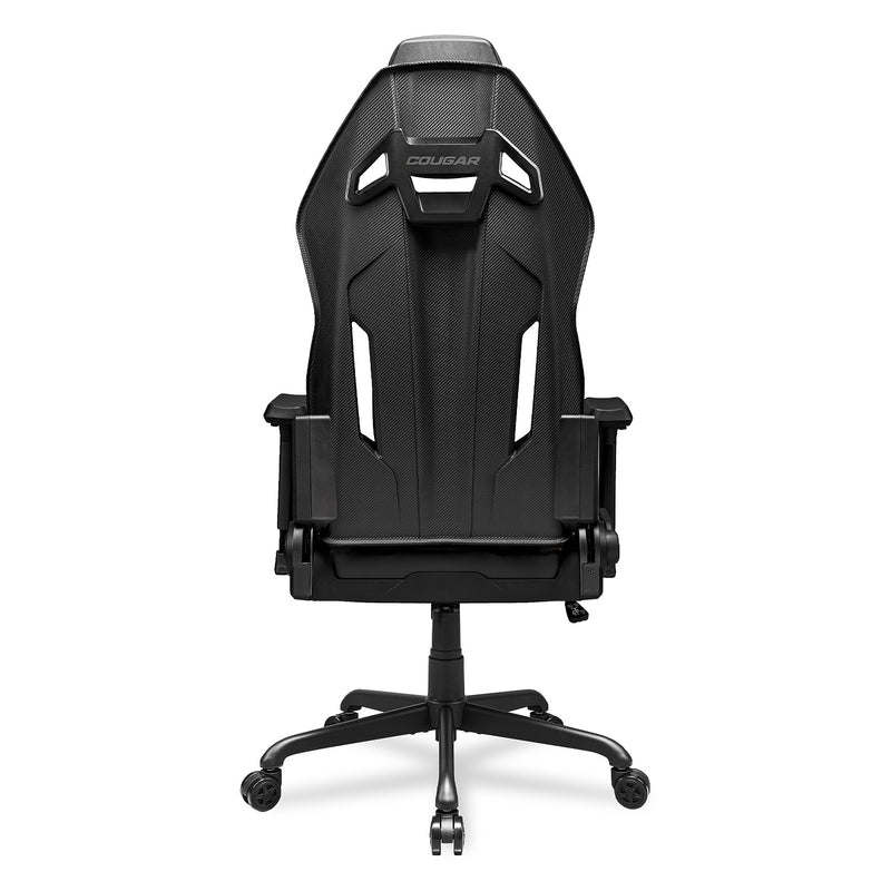 Cougar Hotrod Black 賽車風格玻璃纖維強化塑料外殼電競椅(黑色) (代理直送)