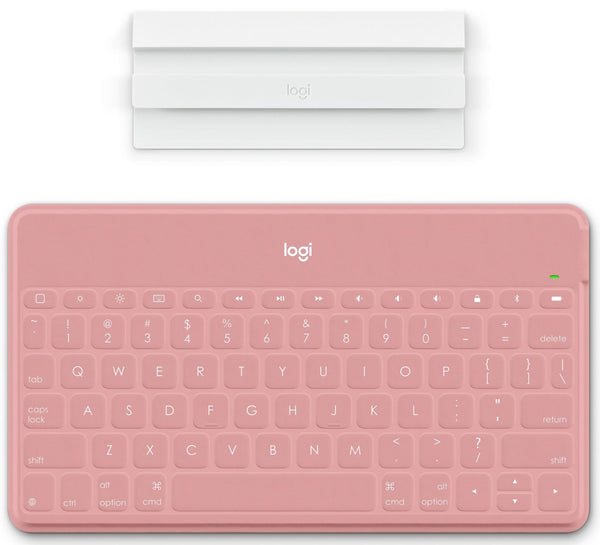 Logitech Keys-to-Go 便攜無線鍵盤(配備iPad/iPhone企架) - Pink 珊瑚粉色 920-010039 原裝行貨