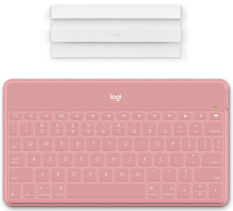 Logitech Keys-to-Go 便攜無線鍵盤(配備iPad/iPhone企架) - Pink 珊瑚粉色 920-010039 原裝行貨