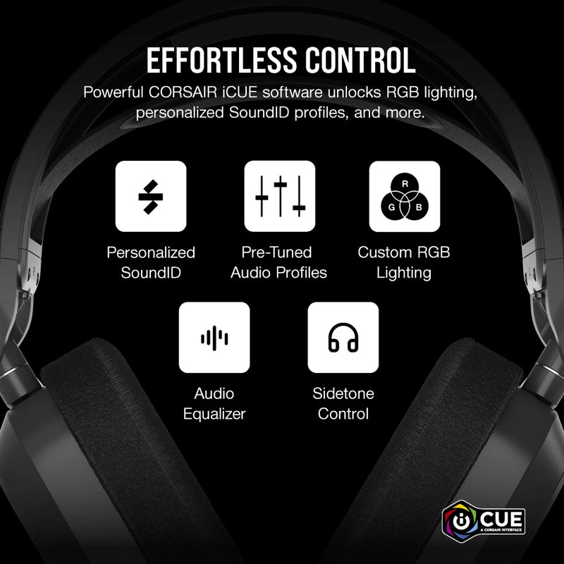 CORSAIR HS80 MAX Wireless Gaming Headset - Steel Gray CA-9011295-AP CORSAIR HS80 MAX Wireless Gaming Headset - Steel Gray CA-9011295-AP
