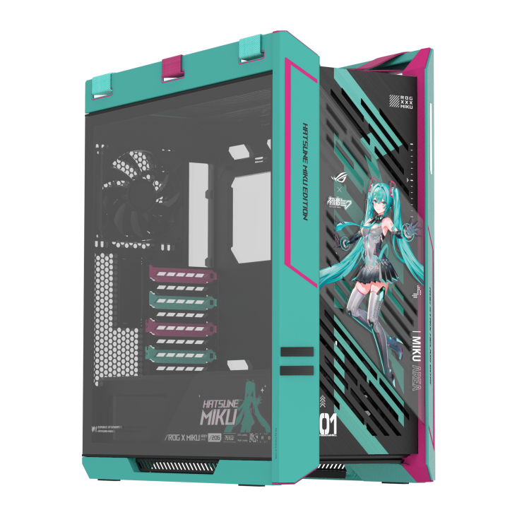 【搶先預購】ASUS ROG Strix Helios II Hatsune Miku 初音未來 Edition EATX Mid-Tower Case *需要牛箱水板卡一起購買
