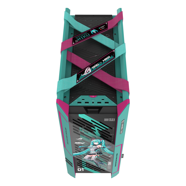 【搶先預購】ASUS ROG Strix Helios II Hatsune Miku 初音未來 Edition EATX Mid-Tower Case *需要牛箱水板卡一起購買