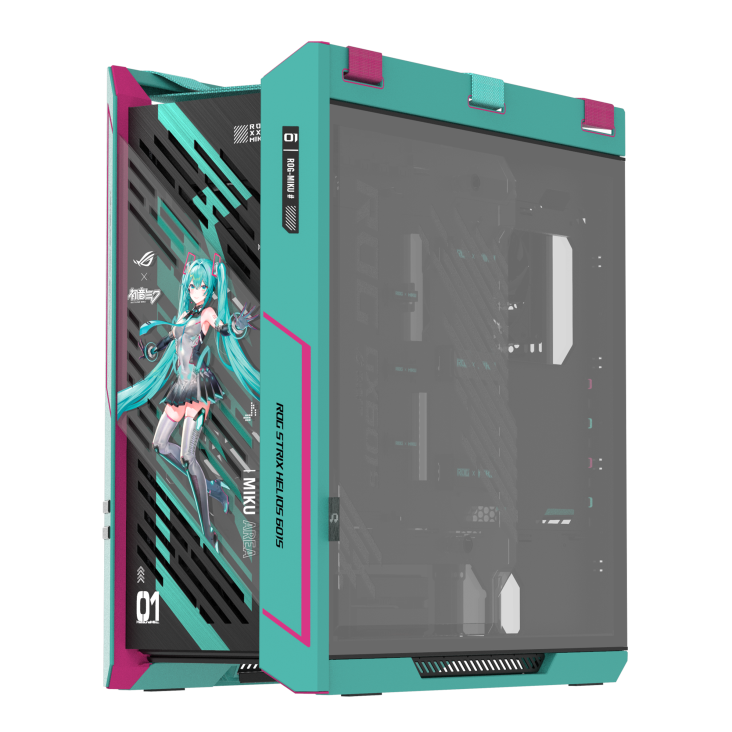 【搶先預購】ASUS ROG Strix Helios II Hatsune Miku 初音未來 Edition EATX Mid-Tower Case *需要牛箱水板卡一起購買