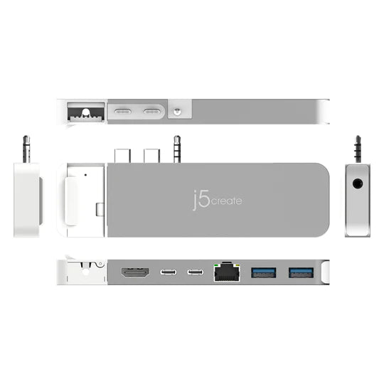 j5create USB-C Mac極速多功能集線器 (附Magsafe保護套) - UH-JCD395