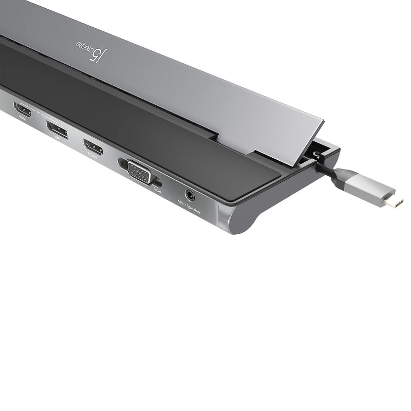 j5create 13-in-1 USB-C Triple Display Docking Station Laptop Expansion Socket-UH-JCD543 