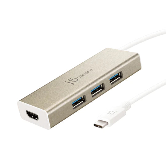 j5create USB 3.1 Type-C to HDMI lightweight travel charging and transmission hub-UH-JCH451 