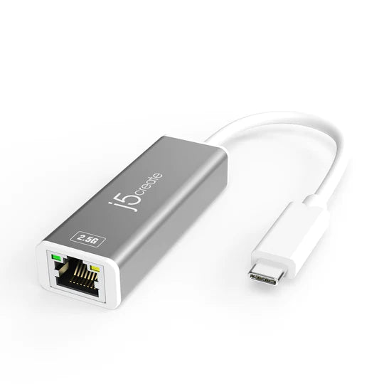 j5create USB-C to 2.5G超高速外接網路卡 - UH-JCE145