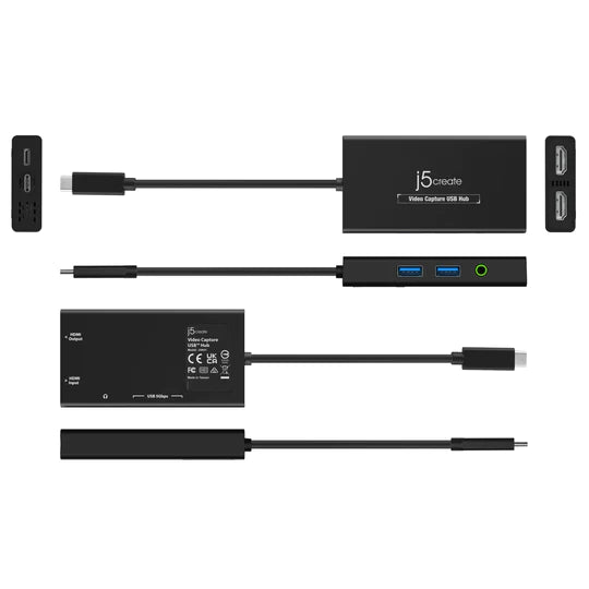 j5create 影像擷取 USB-C 集線器 - JVA01
