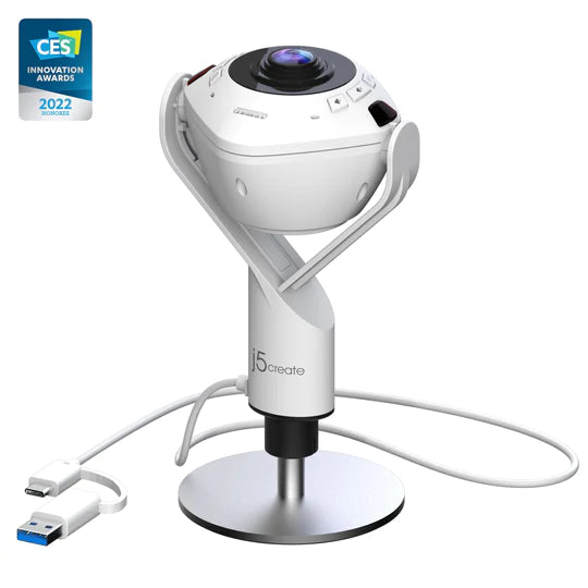 j5create 360° AI smart panoramic video conference camera-CM-JVU368 