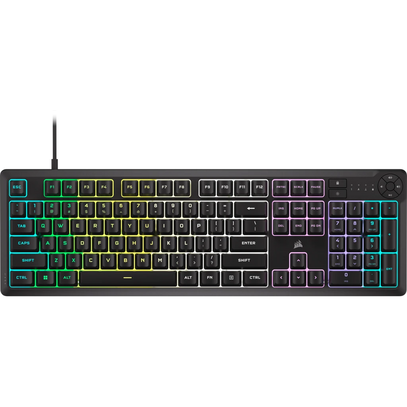 【至抵優惠】Corsair K55 CORE RGB Gaming Keyboard — Black CH-9226C65-NA