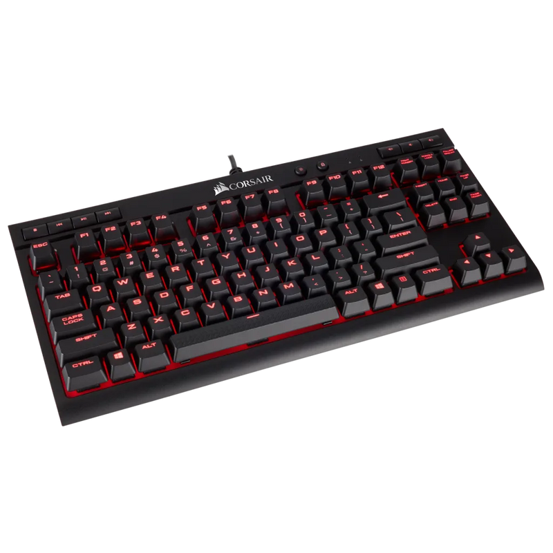 Corsair K63 Compact Mechanical Gaming Keyboard — Cherry® MX Red CO-KB-K63-RED-BLK-MX RED CH-9115020-NA 