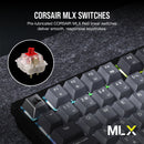 CORSAIR K65 PLUS WIRELESS TACTILE 75% RGB Gray (灰色) 機械遊戲鍵盤 - CH-91D401L-NA