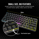 Corsair K65 RGB MINI 60% Mechanical Gaming Keyboard - CHERRY MX SPEED - Black CH-9194014-NA
