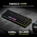 Corsair K65 RGB MINI 60% Mechanical Gaming Keyboard - CHERRY MX SPEED - Black CH-9194014-NA