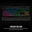 Corsair K68 RGB Mechanical Gaming Keyboard - CHERRY® MX Red Switch CH-9102010-NA