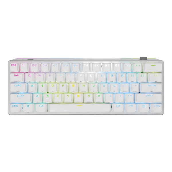 [CORSAIR May Esports Product Discount] Corsair K70 PRO MINI WIRELESS 60% Mechanical CHERRY MX Speed ​​Switch Keyboard with RGB Backlighting - White CH-9189114-NA 