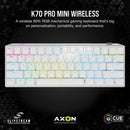 Corsair K70 PRO MINI Wireless 60% Mechanical CHERRY MX Red Switch Keyboard with RGB Backlighting - White CH-9189110-NA