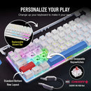 Corsair K70 PRO MINI Wireless 60% Mechanical CHERRY MX Red Switch Keyboard with RGB Backlighting - White CH-9189110-NA