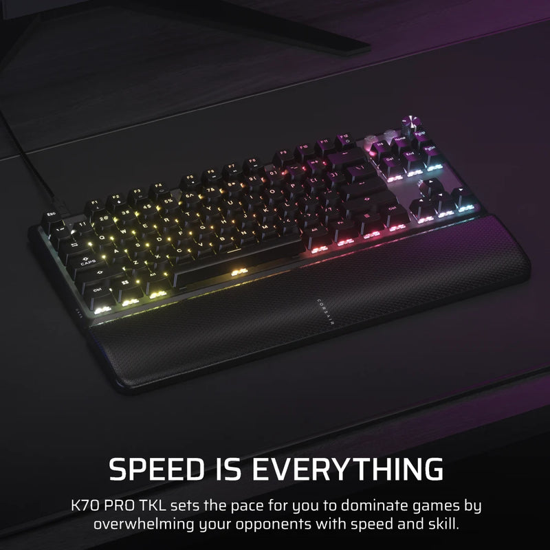 【優惠價】CORSAIR K70 PRO TKL 高效能 Hall Effect 可程式化遊戲鍵盤配備 Rapid Trigger CH-911911G-NA