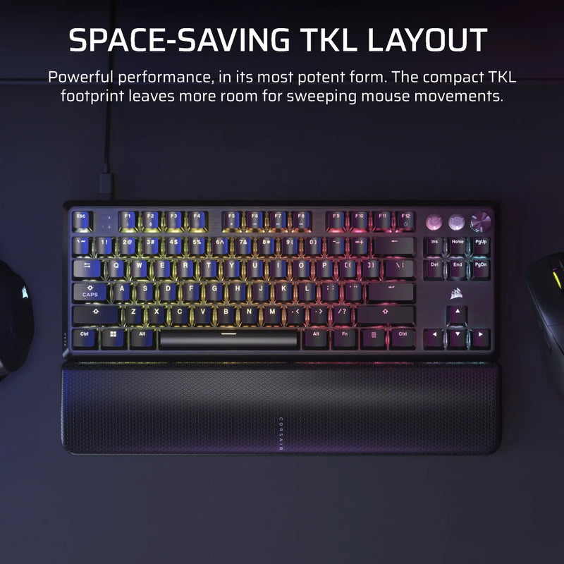 【優惠價】CORSAIR K70 PRO TKL 高效能 Hall Effect 可程式化遊戲鍵盤配備 Rapid Trigger CH-911911G-NA