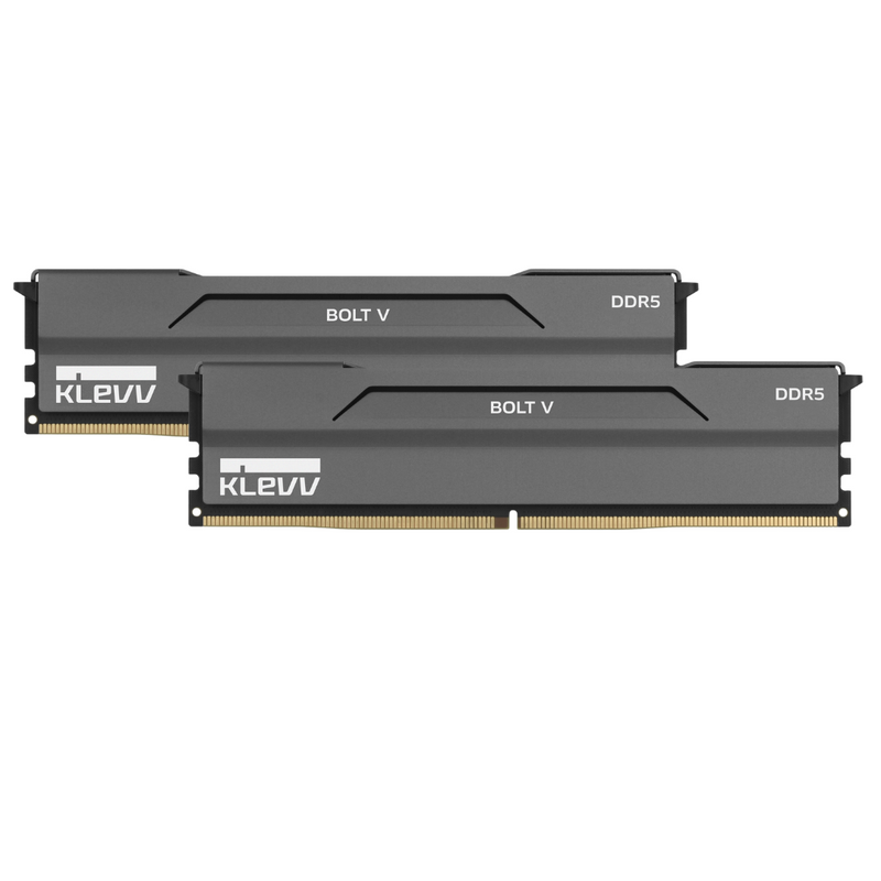 KLEVV Bolt V Black 黑色 DDR5 32GB (2x16GB) 6400MHz CL30 A-DIE Memory SK Hynix Chip AMD EXPO & Intel XMP 3.0 BV16X2-KD5AGUA80-64B300H